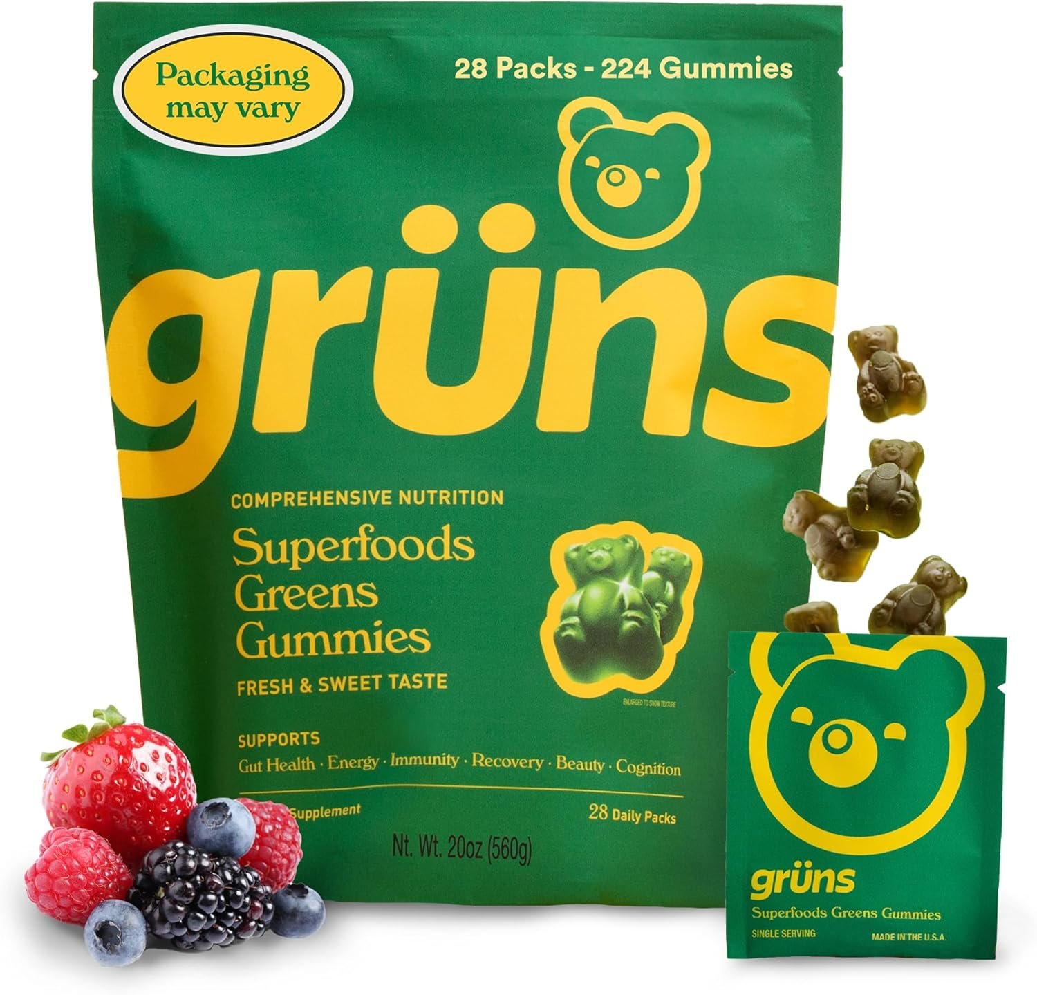 Gruns Adults Super Greens Gummies