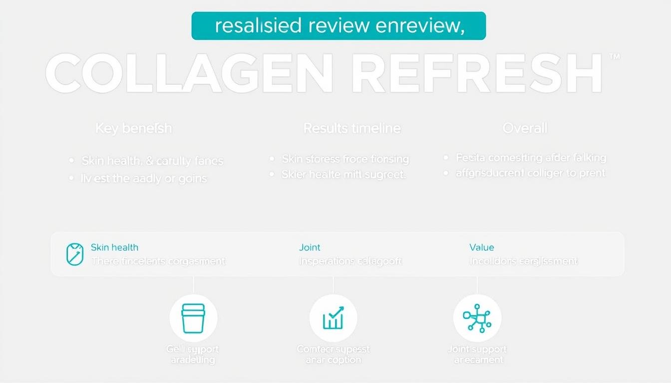Collagen Refresh Review summary showing key benefits and results