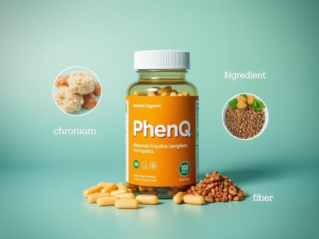 PhenQ supplement bottle with its comprehensive formula ingredients