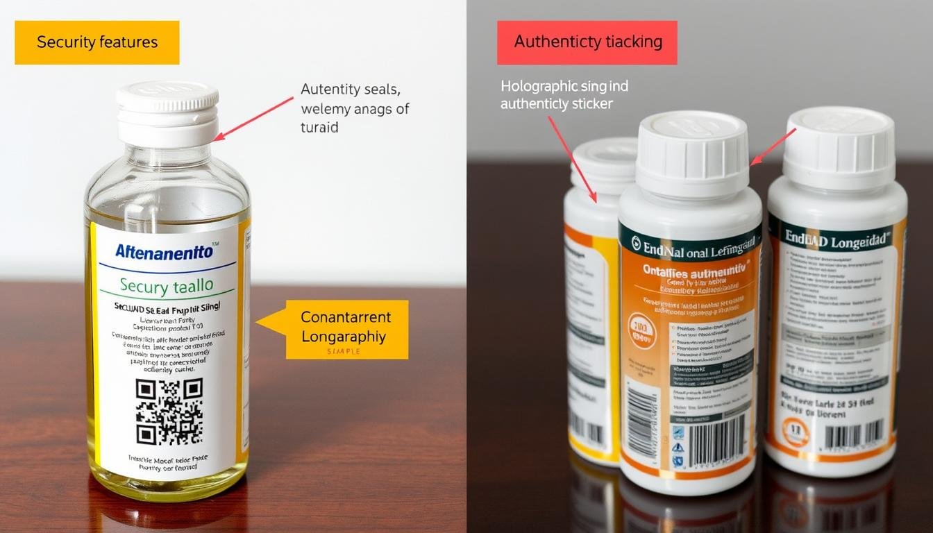 EnduNAD-Longevidad authentic packaging with security features highlighted