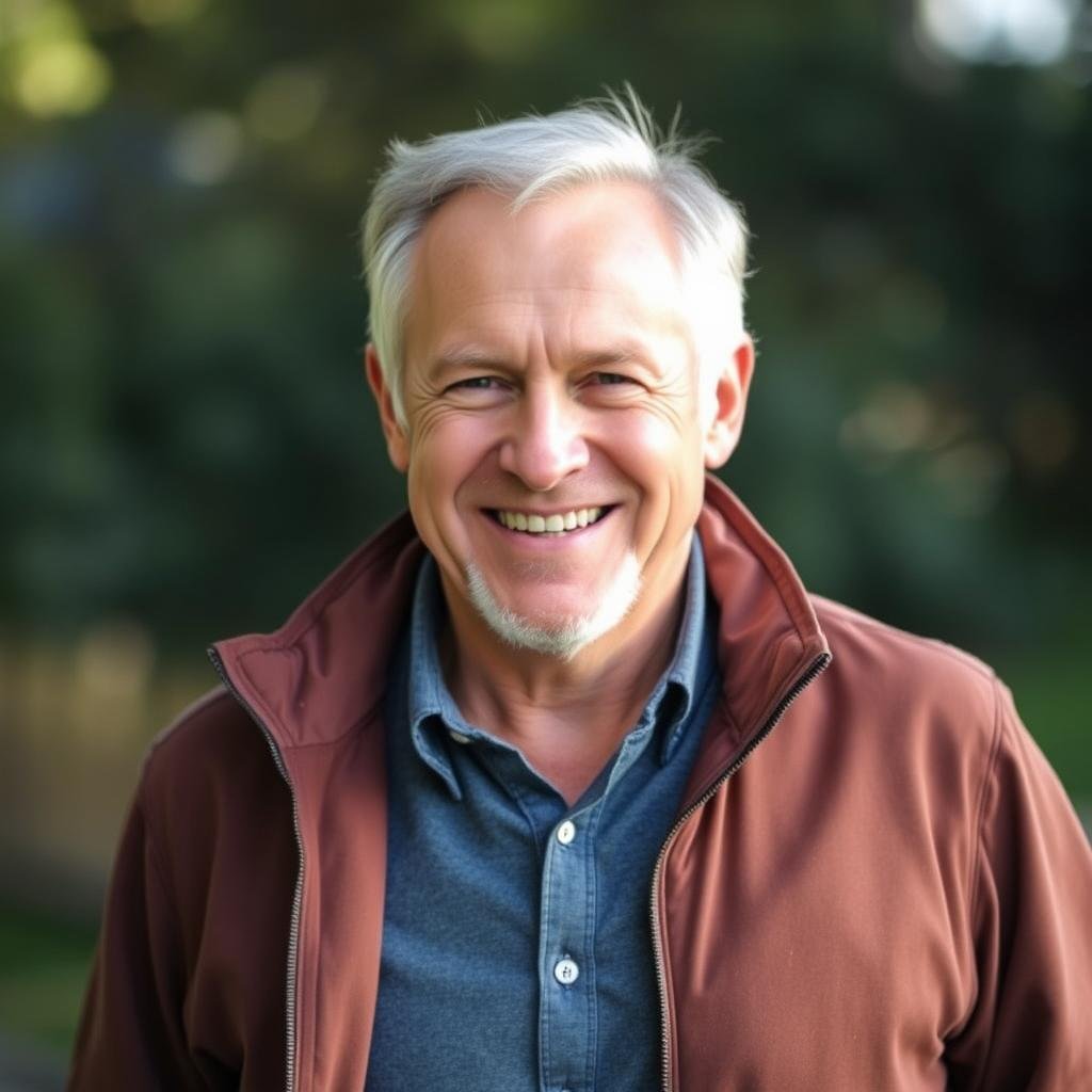 Portrait of Robert, a Natural Shilajit user sharing his experience with improved vitality