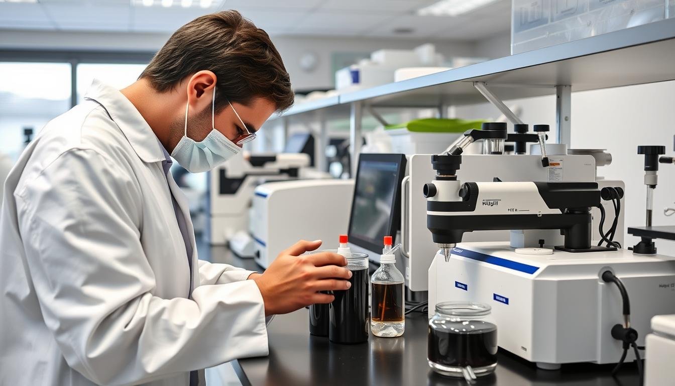 Laboratory testing of Natural Shilajit for purity and potency
