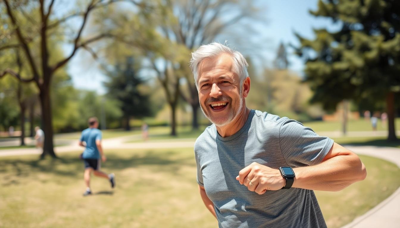 Active man enjoying outdoor activities after Prostan Plus improved his prostate health